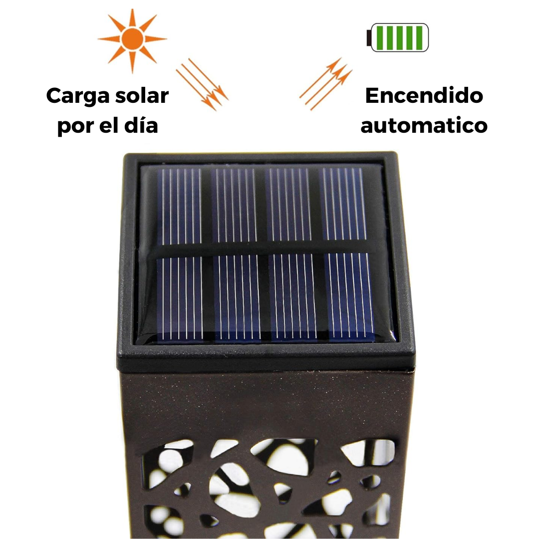 Luces solares modernas para camino