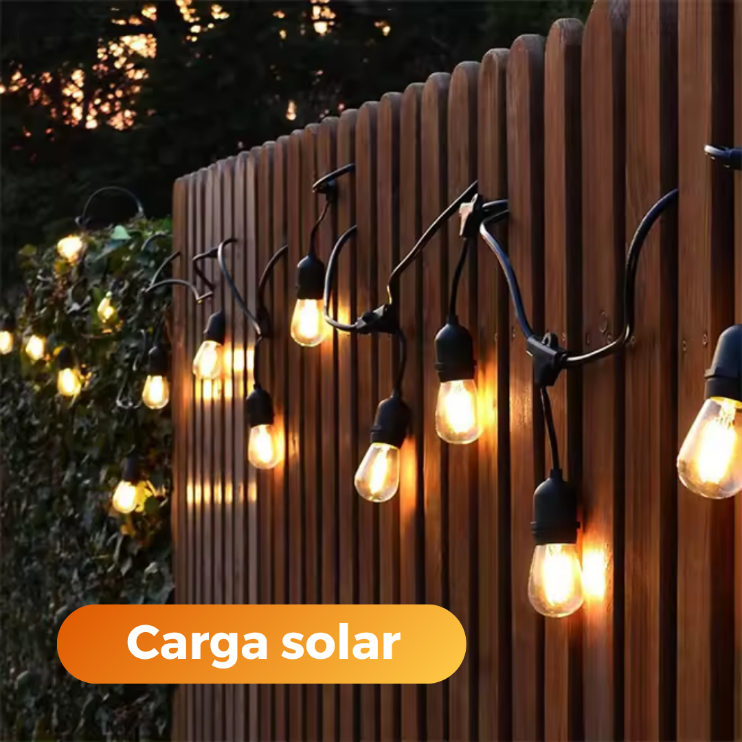 Guirnaldas de Exterior con Carga Solar