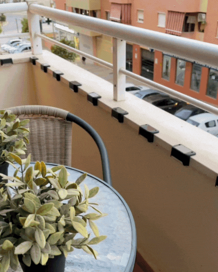 Luz LED solar cálida